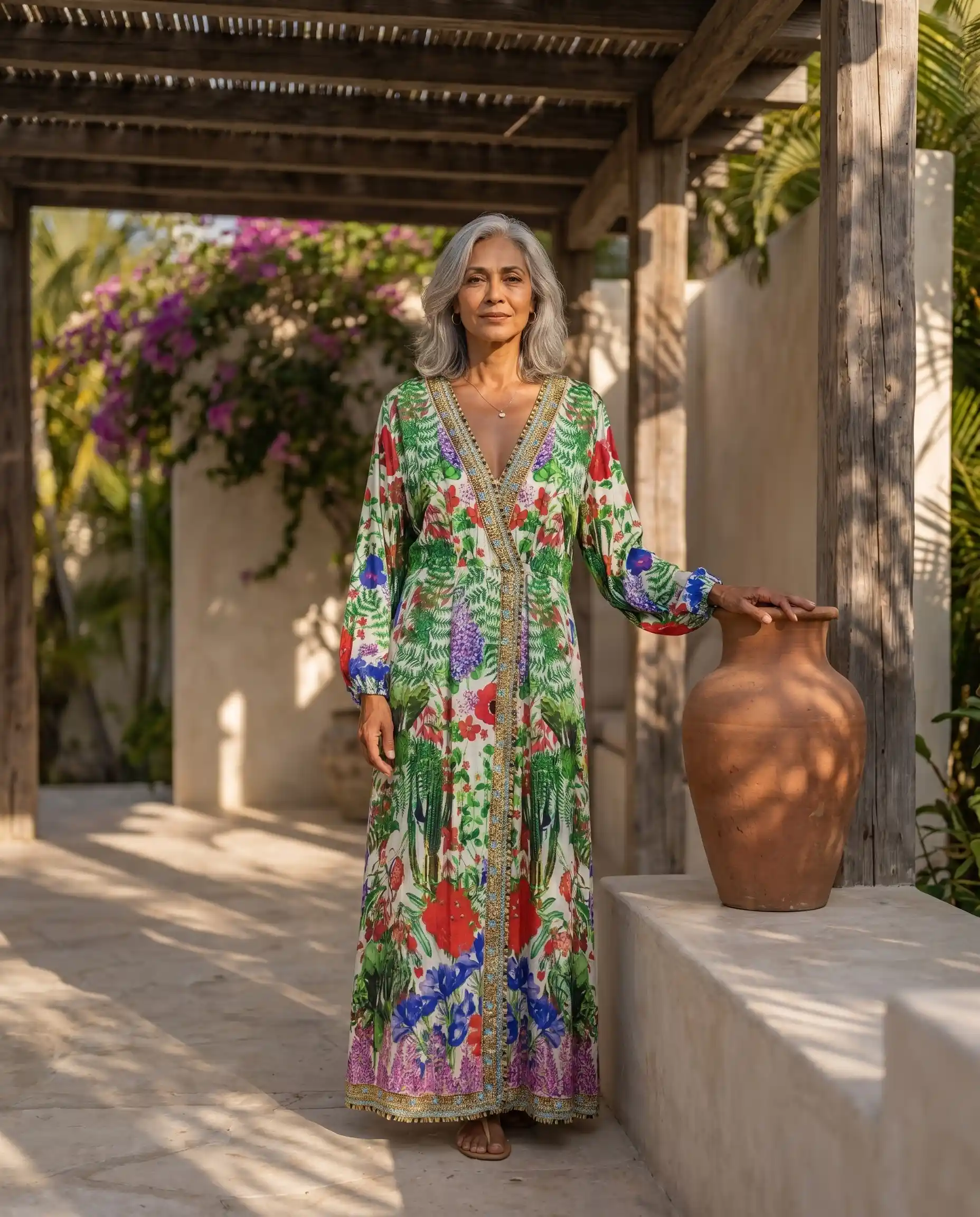 SALT botanical kaftan
